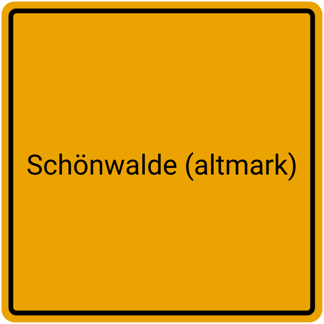 Meldebestätigung Schönwalde (Altmark)